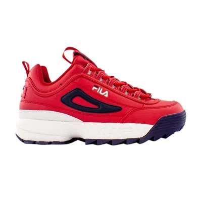 Pre-owned Fila Disruptor 2 Premium Big Kids 'red Navy' | Kid's Size 4.5