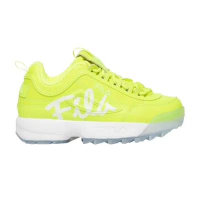 Pre-owned Fila Disruptor 2 Script Kids 'safety Yellow' | Kid's Size 5
