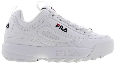 Pre-owned Fila Disruptor 2 Sneakers In White/navy Blue/red