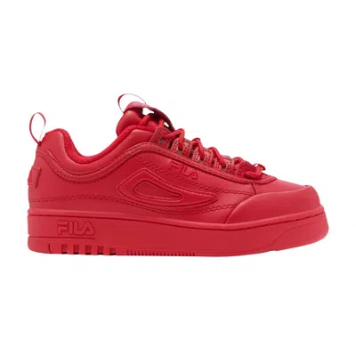 Pre-owned Fila Disruptor 2 X Fx-100 Lux Kids 'triple Red' | Kid's Size 6