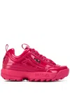 Fila Ladies Disruptor P Low Sneakers In Pink