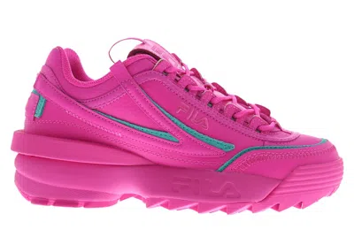 Pre-owned Fila Disruptor Ii Exp (women's) Sneakers In Pink/blue