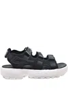 Fila Disruptor Strap Sandals In Black