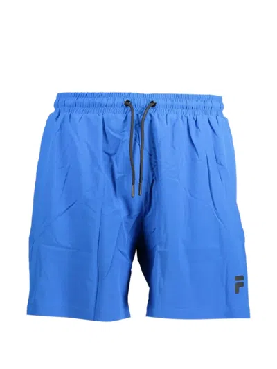 Fila Drawstring Swim Shorts In Blue