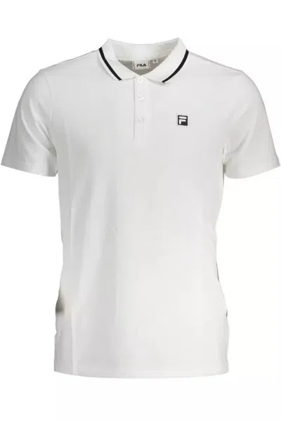 Fila Elegant Short-sleeved Polo Men's Shirt In White