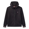 Fila Embroidered Logo Knit Hooded Jacket Blue In Black