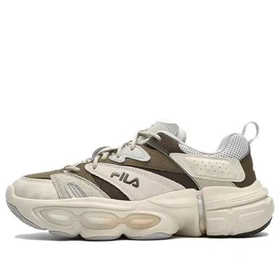Fila Et Retro Low Shoes 'cream White Brown' In Neutral