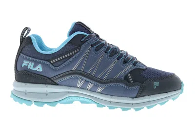 Pre-owned Fila Evergrand Trail Grey Blue Purple (women's) In Grey/blue/purple
