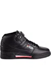 Fila F-13v Strap Hi-top Sneakers In Black