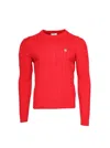 Fila Cable Knit Crew Neck Jumper In Red