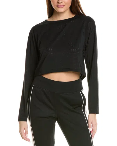 Fila Fi-lux Vented Crop Top In Black