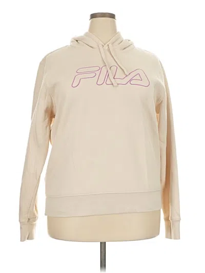 Pre-owned Fila Fleece Jacket In White