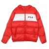 Fila Floyd Puff Men's Down Jacket True Red/bright White In True Red/bright White