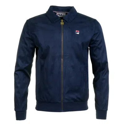 Fila Francesco Suede Jacket  Navy In Blue