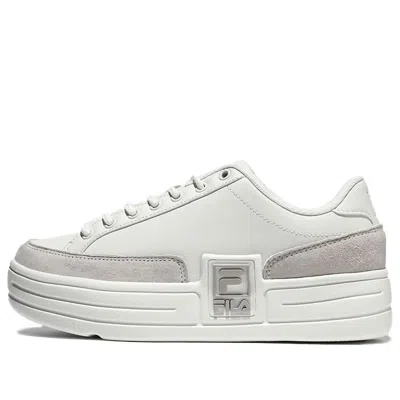 Fila Funky Tennis Flatform Low Sneakers Beige/white In Neutral