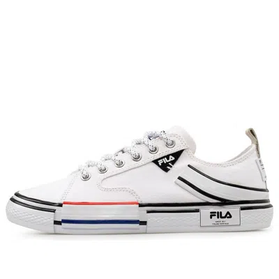 Fila Fusion Fila Block Reform Canvas Sneakers White/black In Multi
