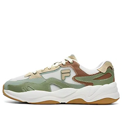 Fila Fusion Flash Sneakers 'green White' In Multi