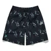 Fila Fusion Full Print Baseball Woven Sports 5-inch Shorts 'black Teal'