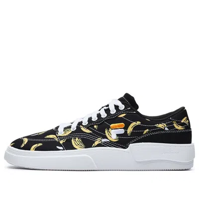 Fila Fusion Graphic Print Skate Shoes 'black Yellow' In Multi