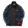 Fila Fusion Inline Casual Sports Woven Stand Collar Jacket Black