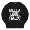 Fila Fusion Letter Printed Sweatshirt 'black White'
