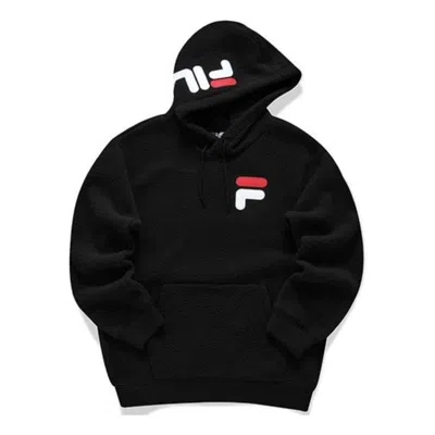 Fila Fusion Logo Hoodie 'black White' In Multi