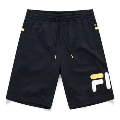 Fila Fusion Logo Printed Loose Fit Sports Shorts 'black White'