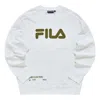 Fila Fusion Logo Sweatshirt 'white Tan'