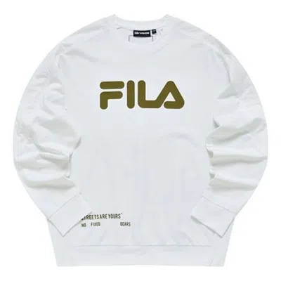 Fila Fusion Logo Sweatshirt 'white Tan'