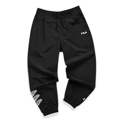 Fila Fusion Loose Fit Sports Printed Woven Pants 'black'