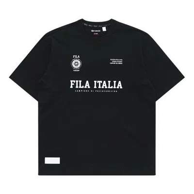 Fila Fusion Retro Time Tee 'black' In Multi