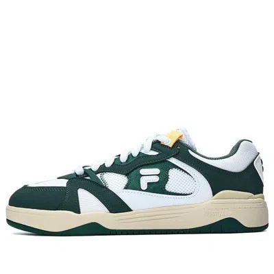 Fila Fusion Smash Sneakers 'white Green Beige' In Multi