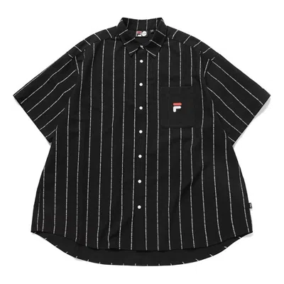 Fila Fusion Stripes Shirt 'black' In Multi