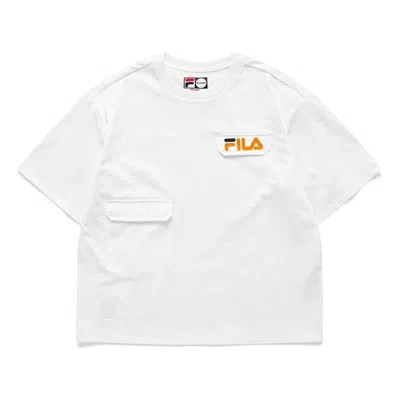 Fila Fusion (wmns)  Casual Sports Loose Short Sleeve White