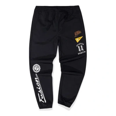 Fila Fusion (wmns)  Logo Alphabet Printing Woven Sports Pants Black
