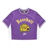 Fila Fusion (wmns)  Printing Splicing Round Neck Short Sleeve Purple