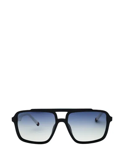 Fila Geometric-frame Sunglasses In Black