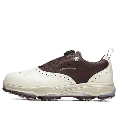 Fila Golf Oxford Spike Sneakers 'white Brown'