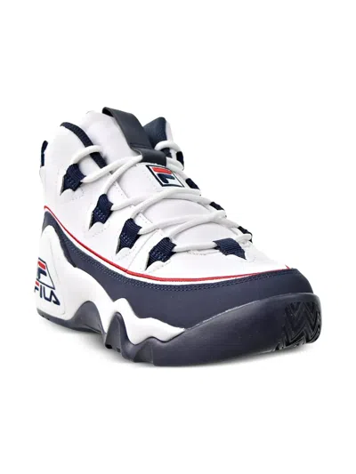 Fila Kids' Grant Hill Offset "white/navy/red" Sneakers In Multi