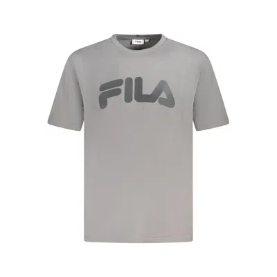 Fila Gray Cotton Men T-shirt In Grey