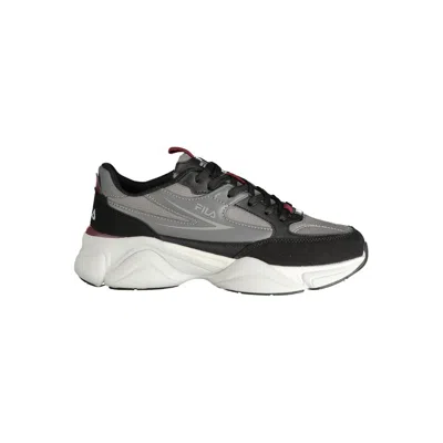 Fila Gray Polyurethane Women Sneaker In Black
