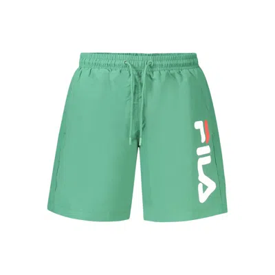 Fila Logo-print Swim Shorts In Green
