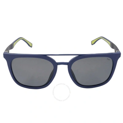 Fila Grey Square Unisex Sunglasses Sf9249 V15z 53 In Black / Grey