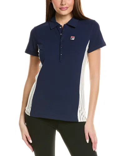 Fila Ivy League Carlile Polo Shirt In Blue
