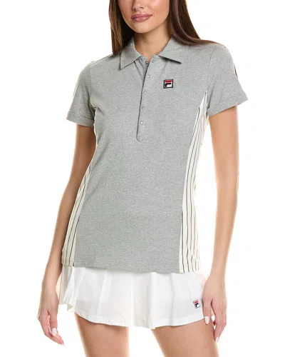 Fila Ivy League Carlile Polo Shirt In Grey