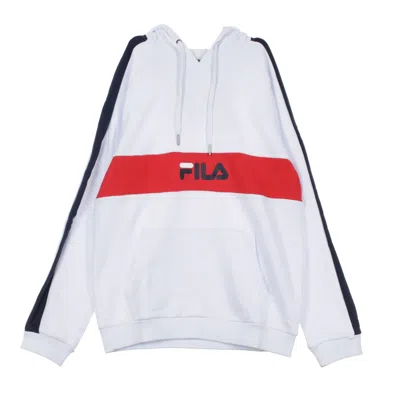 Fila Jeremy Bright White/black Iris/true Red Men's Lightweight Hooded Sweatshirt