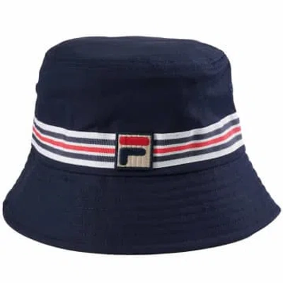 Fila Jojo Bucket Hat In Navy In Blue