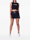 Fila Knit Cropped Compression Top In Blue