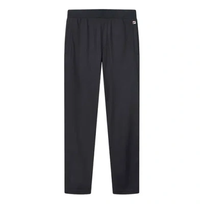 Fila Knit Straight Casual Sports Trousers Blue In Black