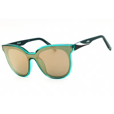 Fila Ladies Blue Shield Sunglasses Sfi182 In ["blue"]